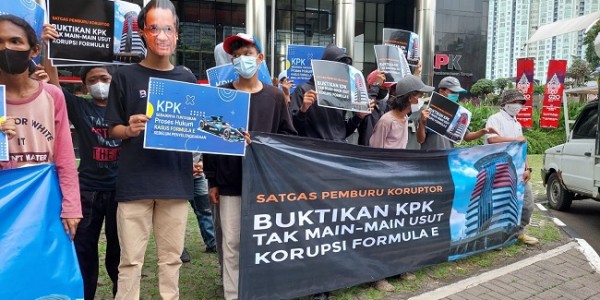 Sambangi KPK Lagi, Satgas Pemburu Koruptor Minta Firli Buktikan Tak Main-Main Usut Kasus Formula E