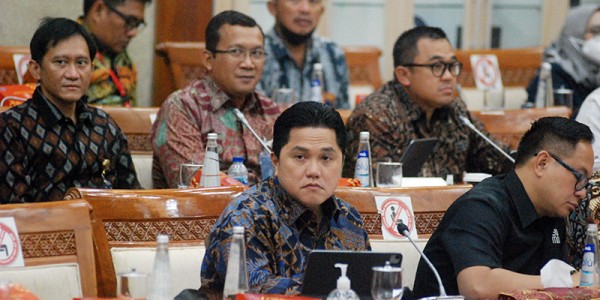 Menteri BUMN Erick Thohir Raker Dengan Komisi VI DPR