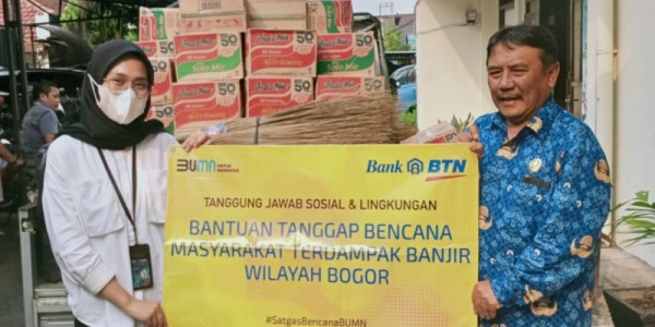 Bank BTN Gercep  Salurkan Bantuan