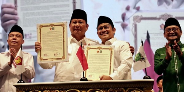 Deklarasi Koalisi, Cak Imin dan Prabowo Saling Beradu Pantun