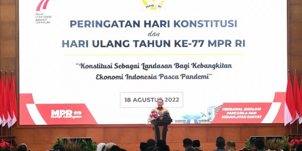 Peringatan Hari Konstitusi dan Milad ke-77 MPR RI, Ketua MPR RI Sampaikan Hal Ini