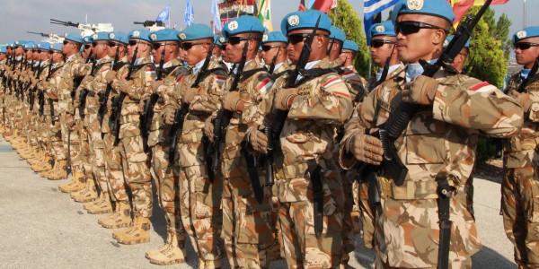 Ratusan Prajurit TNI Ikuti Upacara HUT RI ke 77 di Lebanon