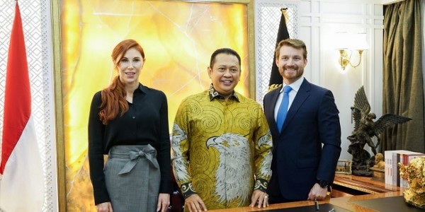 Terima Dominique Plewes, Ketua MPR RI Dukung Peningkatan Kerjasama Indonesia - Amerika Serikat