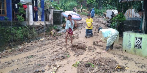 Banjir dan Longsor Terjang 2 Kecamatan di Lebak 
