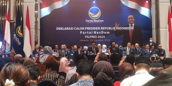 NasDem Beri Otoritas Penuh Kepada Anies Untuk Pilih Cawapres Pendampingnya