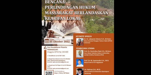 Segera Sahkan UU Untuk Melindungi Masyarakat Hukum Adat Dalam menjaga Dan Melestarikan Lingkungan Dan Mitigasi Bencana