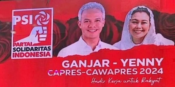 Billboard Ganjar-Yenny Dipermasalahkan, PSI: Tak Ada Pelanggaran