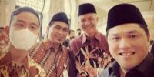 Bersama Ganjar, Erick Thohir Dampingi Jokowi Resmikan Masjid Raya Syekh Zayed