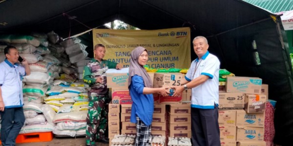 BTN Bangun Dapur Umum untuk Korban Gempa Cianjur
