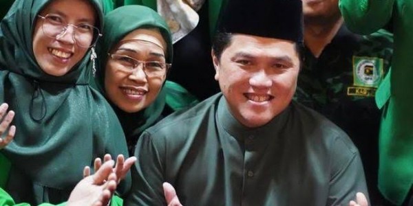 Erick Thohir Disambut Teriakan Cawapres atau Capres Saat Hadiri Rapimwil PPP Jawa Tengah