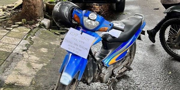 Bikin Ngeri, Begini Pesan di Motor Terduga Pelaku Bom Bunuh Diri di Mapolsek Astana Anyar