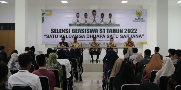 Bantu 90 Mahasiswa Berprestasi, Target Baznas Kabupaten Bekasi Satu Keluarga Dhu’afa Satu Sarjana