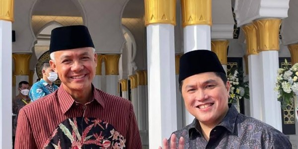 Dukungan pada Ganjar Pranowo dan Erick Thohir jadi Perbincangan Hangat Warganet di Medsos