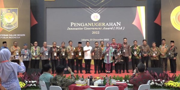 Pemkot Bekasi Raih Penghargaan di Ajang Innovative Government Award 2022