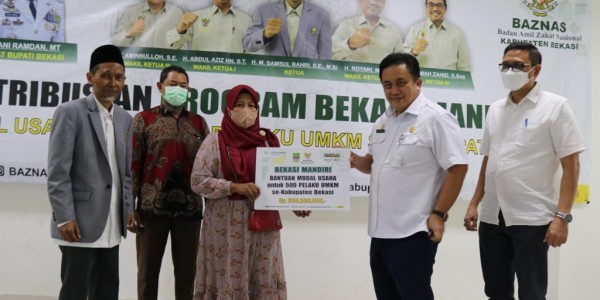 Dongkrak UMKM, Baznas Bekasi Gelontorkan Modal
