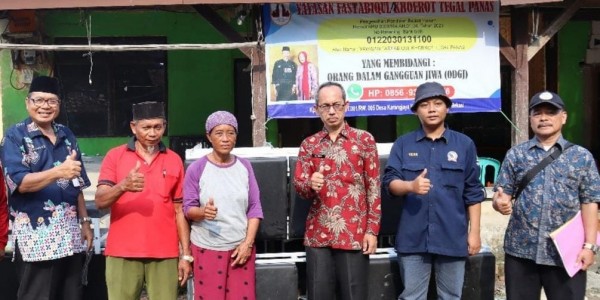 Dinsos Bekasi Salurkan Bantuan ke Yayasan ODGJ