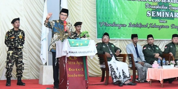 Hadir Dipelantikan PAC ISNU Gorontalo, Fadel Muhammad Dorong Para Sarjana Menjadi Enterpreneur