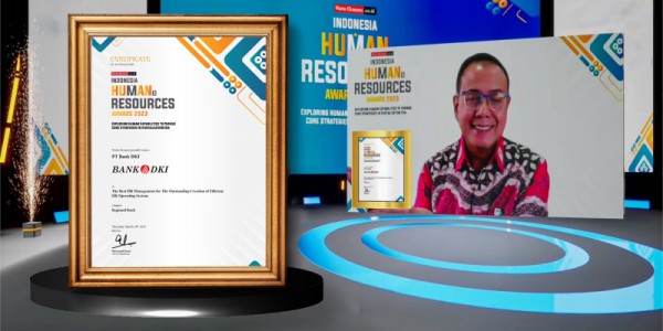 Sukses Transformasi Pengelolaan SDM Berbasis Digital, Bank DKI Kembali Raih Indonesia Human Resources Awards 2023