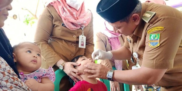 Ribuan Anak di Desa Sukadami Kabupaten Bekasi Diimunisasi Polio