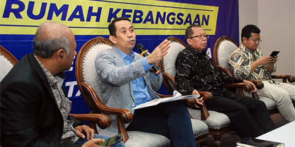 Diskusi Empat Pilar dengan tema "Polemik 349 T, Peran Legislator Ungkap Keadilan Sosial Demi Selamatkan Pajak Negara"