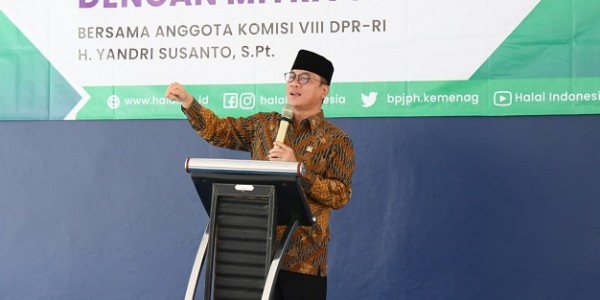 Yandri Susanto Dorong Pelaku UMK Untuk Mendapatkan Sertifikat Halal Gratis