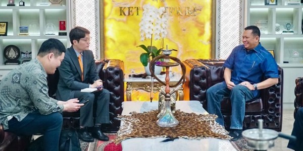 Diwawancara Media Korea Selatan, Ketua MPR RI Ajak Investor Korea Selatan Investasi di IKN Nusantara
