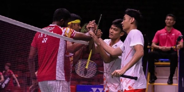 Tiga Kali Pertemuan Kalah, Kali Ini Bagas/Fikri Bukukan Kemenangan Atas Rankireddy/Shetty
