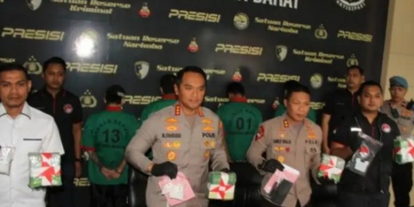 Empat Kurir Narkoba Jaringan Aceh Ditangkap, 18,6 Kilo Sabu Disita