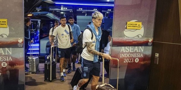 Rombongan Timnas Argentina  Dijaga Super Ketat di Tanah Air