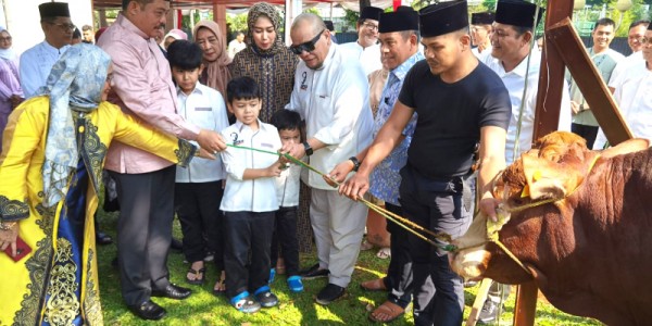 Peringati Idul Adha, Kesekjenan DPD RI Potong dan Bagikan Daging Qurban ke pegawai dan Warga.