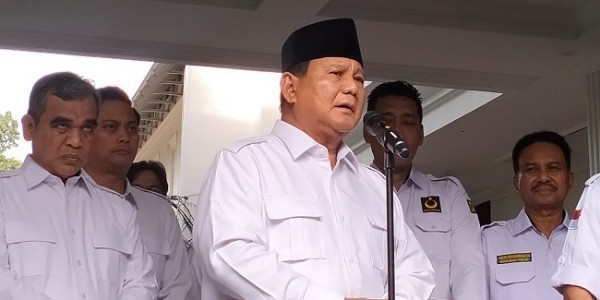Soal Parpol Kurang Dipercaya, Prabowo Bilang Gini 