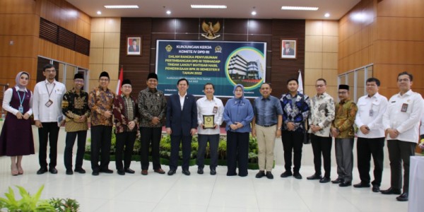 Komite IV DPD RI Kunker ke BPK RI Perwakilan Sumatera Terkait IPS II 2022