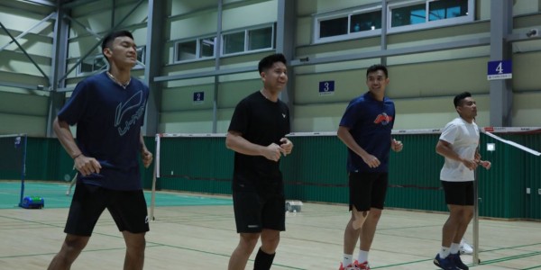 Jelang Korea Open 2023 Pasukan Merah Putih Gelar Latihan Perdana
