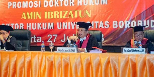 Uji Sidang Terbuka Doktor Hukum Universitas Borobudur, Bamsoet Dukung Penyelesaian Sengketa Kesehatan Melalui Mediasi Lembaga Khusus