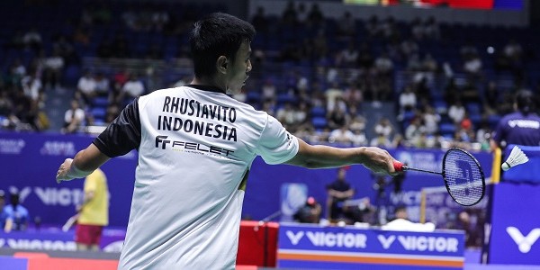 Cina Open 2023, Rhustavito Melaju Kebabak Selanjutnya 