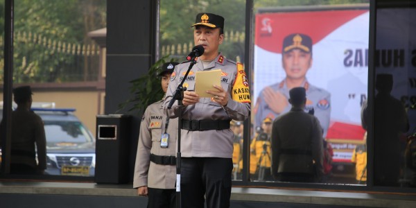 Gelar Pasukan, Polri Siapkan Satgas Humas untuk Pengamanan Pemilu 2024