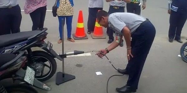 Sebanyak 57 Kendaraan Terjaring Razia Tilang Uji Emisi Hari ini