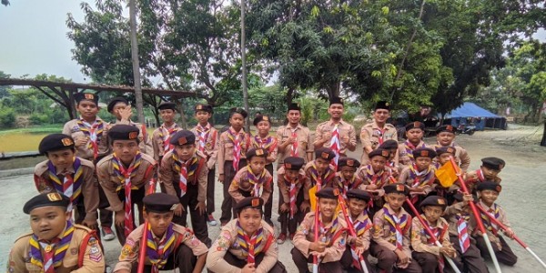 Ketua Kwarran Ajak Anggota Pramuka Kembangkan Diri dan Bangun Kedisiplinan