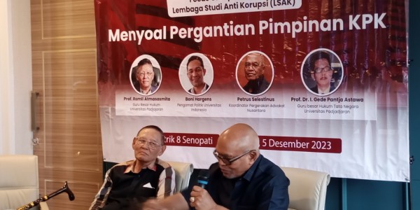 Pengangkatan Nawawi Cacat Hukum, Tersangka Mudah Berkelit dari Jerat KPK