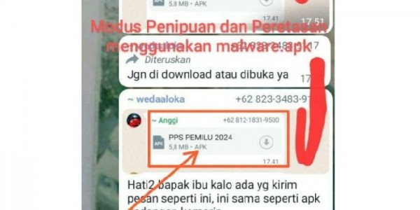Masyarakat Diminta Waspadai Penipuan APK Terkait Pemilu 2024