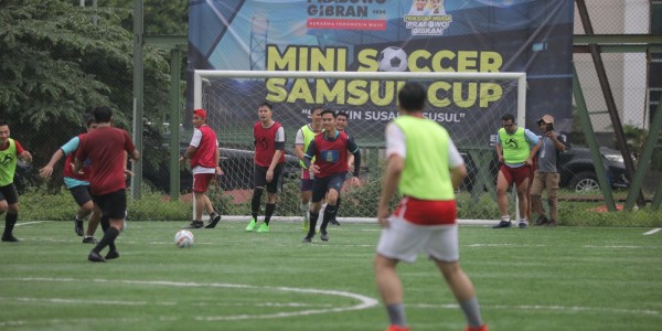 Kaesang Ramaikan Turnamen Mini Soccer Samsul Cup Prabowo-Gibran
