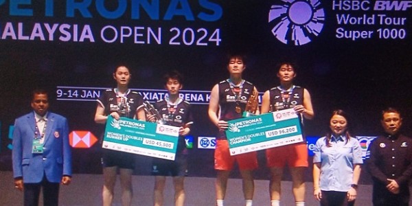 Kandaskan Rekan Senegaranya Liu/Tan Juara Sektor Ganda Putri di Malaysia Open 2024 