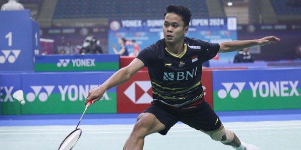 Hentikan Kenta, Ginting Melenggang ke Perempat Final India Open 2024