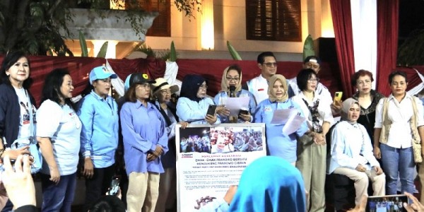 Emak-Emak dan Difabel Deklarasi Dukung Prabowo-Gibran, TKN Makin Optimis Menang Satu Putaran 