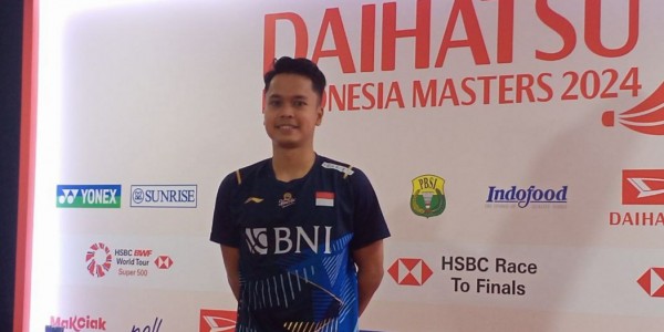 Ubah Strategi di Gim ke Dua, Ginting ke Babak 16 Besar Indonesia Master 2024