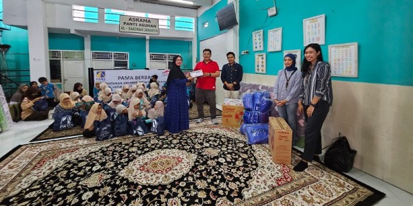 Tingkatkan Kepedulian Sosial di Area Ring Satu Head Office, PAMA Persada Santuni Anak Yatim 