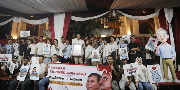 Kelompok Usaha Warga Jabodetabek Deklasasi Dukung Prabowo-Gibran