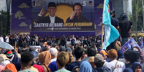 JK Meriahkan Kampanye Akbar NasDem di Bandung