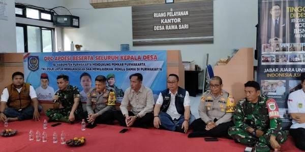 Gandeng TNI-POLRI, APDESI Purwakarta Turut Serta Sukseskan Pemilu 2024 Damai