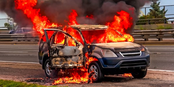 Mobil Terbakar di Jalan Raya, Apakah Ditanggung Asuransi?